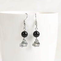 Halloween Pumpkin Gemstone Earrings