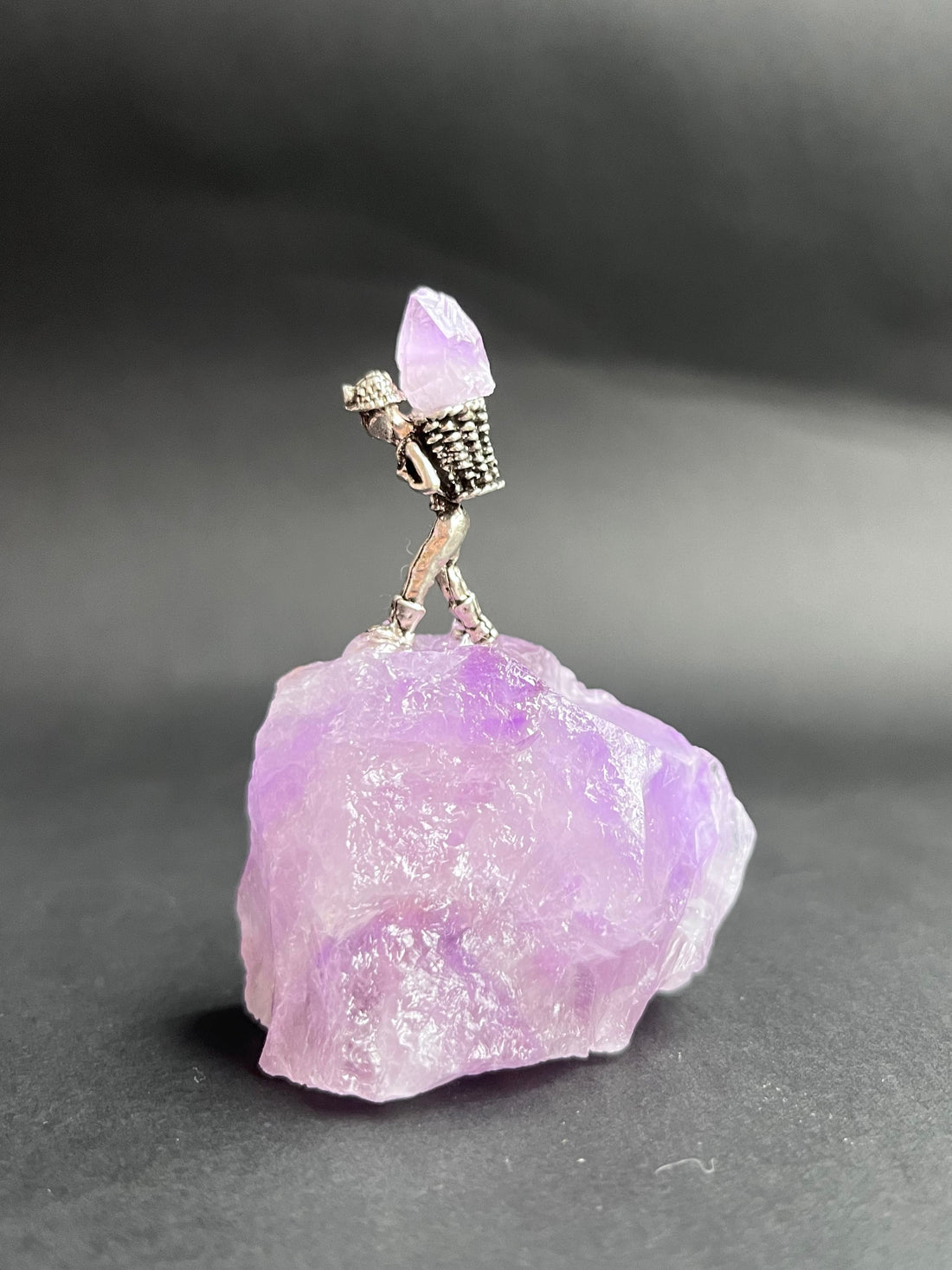 Amethyst Miner Art Piece