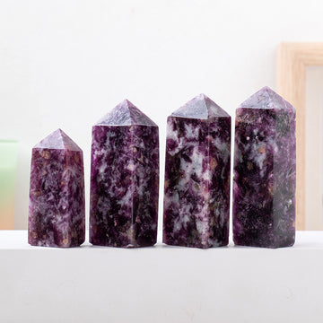 Lepidolite Crystal Tower