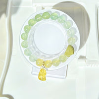 Gradient Prehnite Bracelet