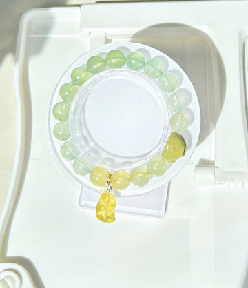 Gradient Prehnite Bracelet