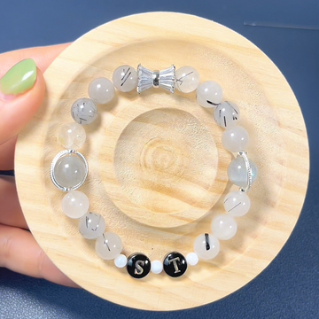 Personalized Healing Crystal Bracelet Black Tourmaline Custom DIY Bracelet