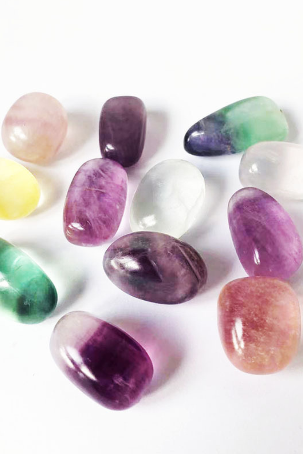 Rainbow Fluorite Tumbled Stones