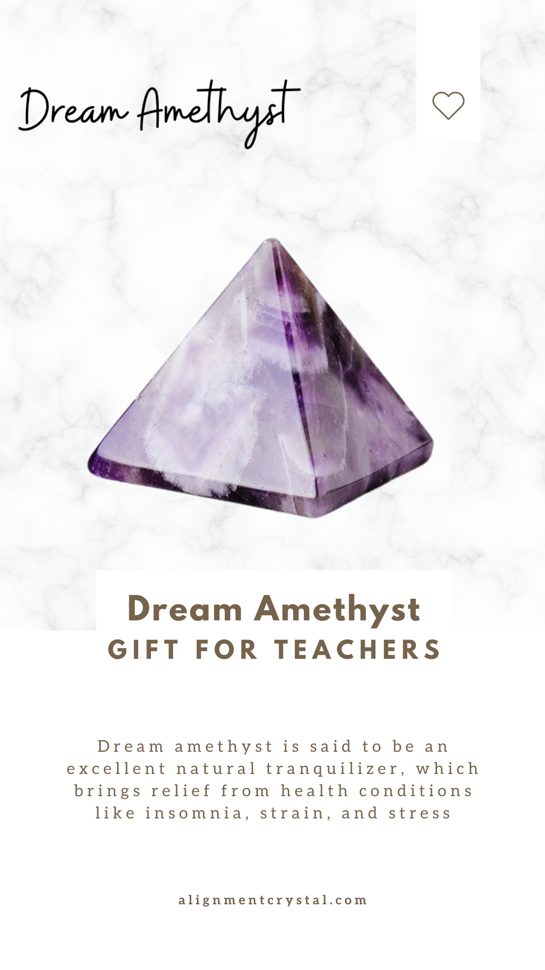 Dream Amethyst Pyramid Natural Crystal Pyramid