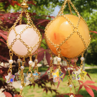 Healing Crystal Suncatcher Crystal Sphere Cage Holder