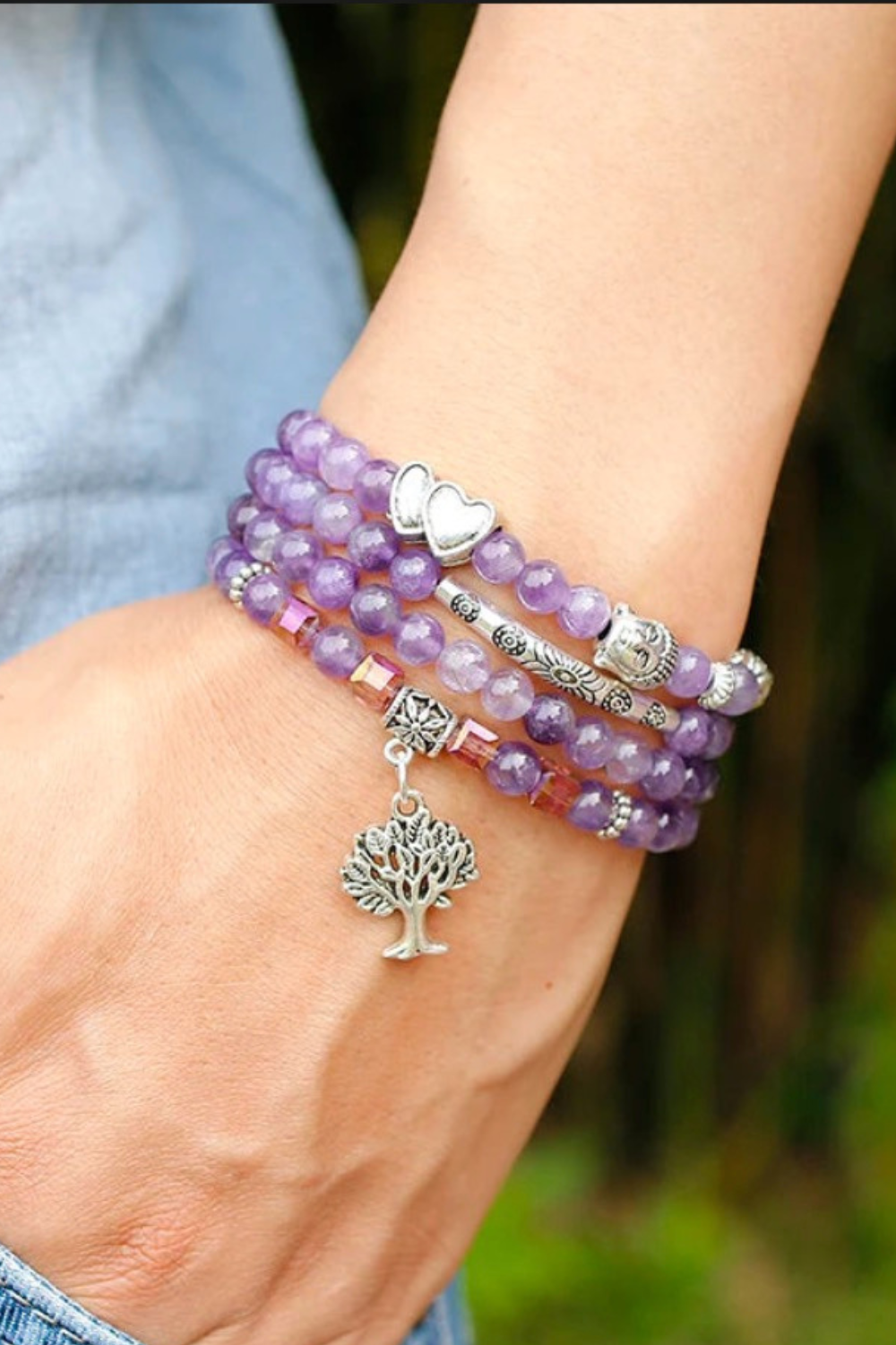 Natural Amethyst Bracelet Amethyst Necklace