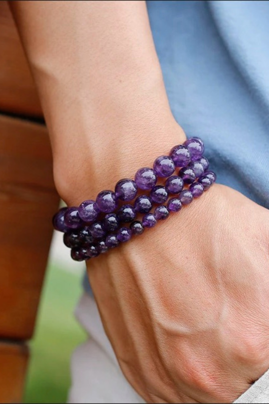 Natural Amethyst Bracelet