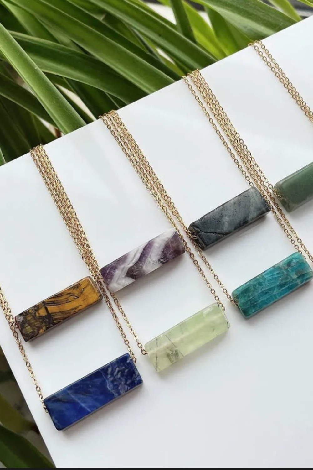 Minimalist Natural Crystal Stone Necklace