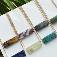 Minimalist Natural Crystal Stone Necklace