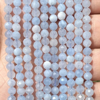 Natural Faceted Aquamarine Bead