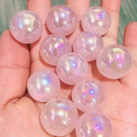 Natural Mini Aura Rose Quartz Sphere