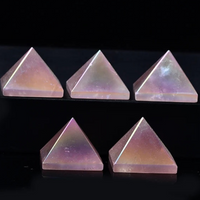 Natural Aura Rose Quartz Pyramid