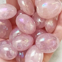 Wholesale Natural Aura Rose Quartz Tumble