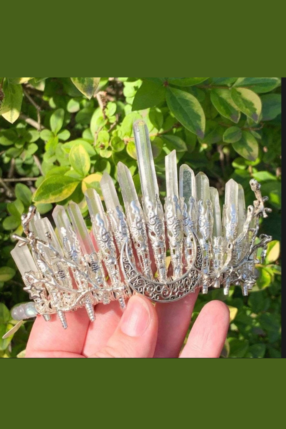 Natural Crystal Headband Clear Quartz