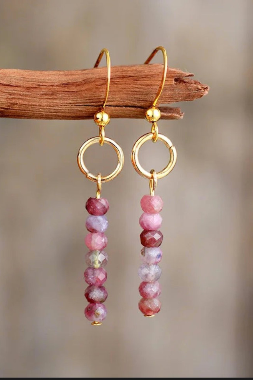 Vintage Natural Stone Bohemian Dangle Earring