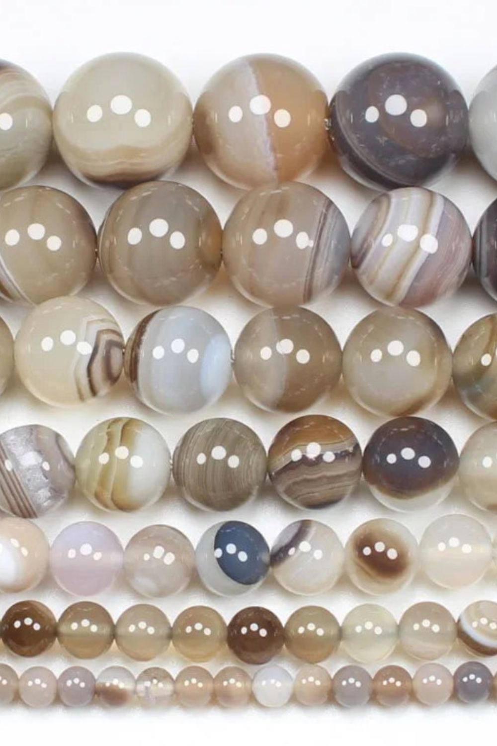 Natural Botswana Agate Bead