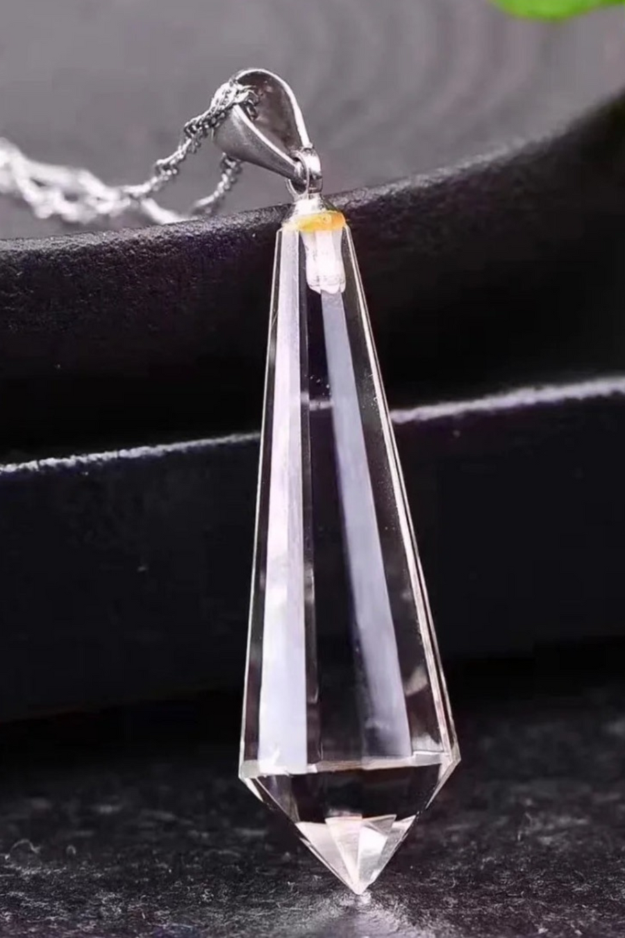 High Quality Clear Quartz Necklace Pendulum