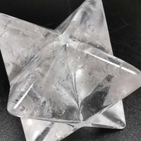 Natural Clear Quartz Merkaba Star