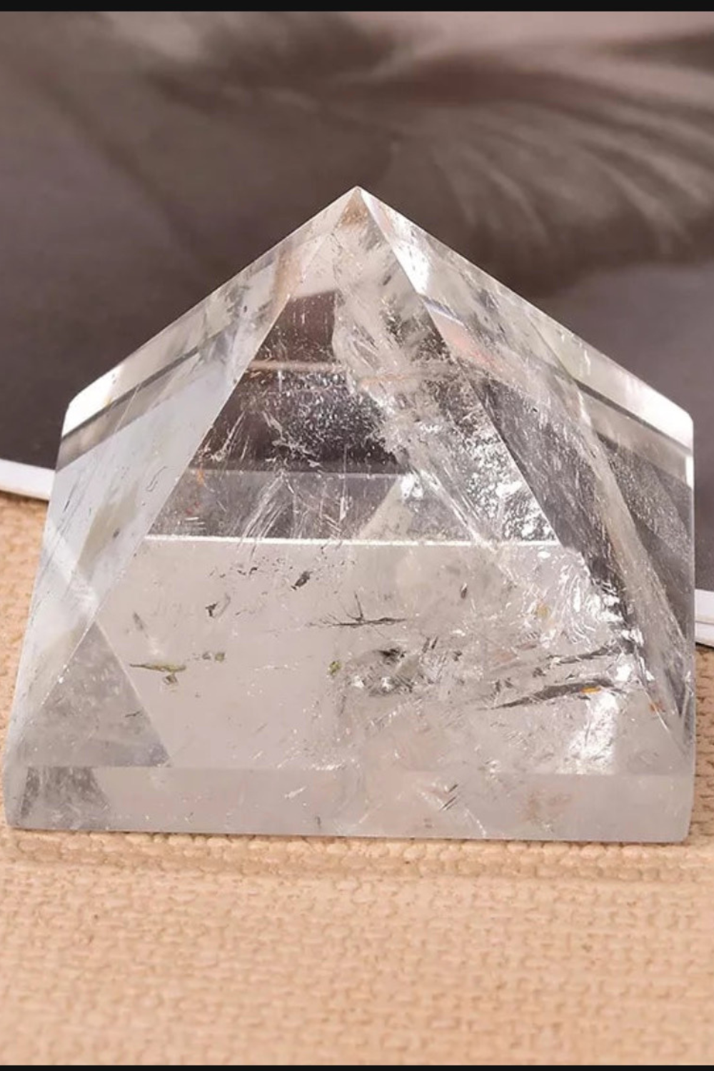 Natural Clear Quartz Pyramid