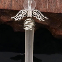 Natural Angel Wing Clear Quartz Necklace