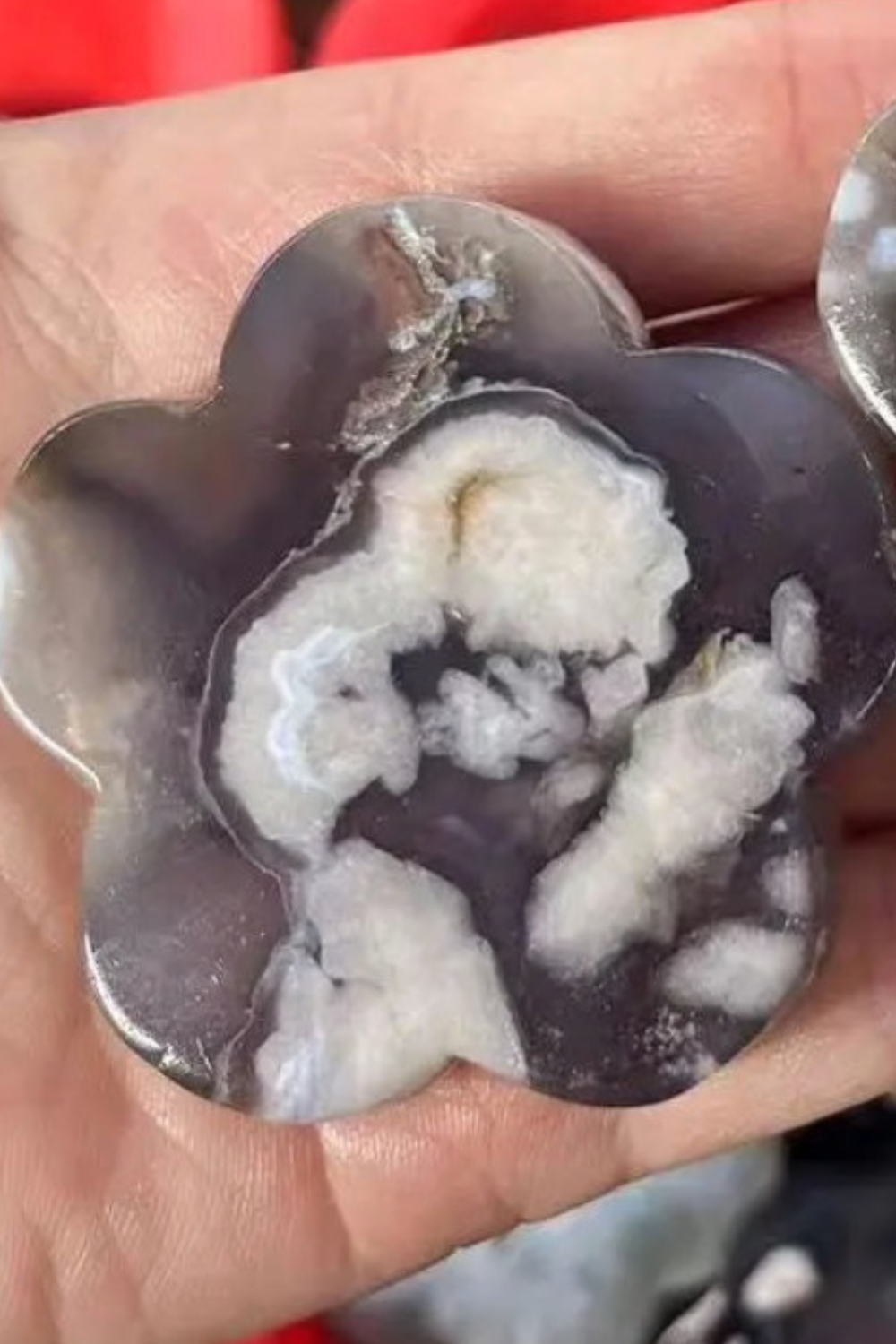 Natural Flower Agate Flower Carving