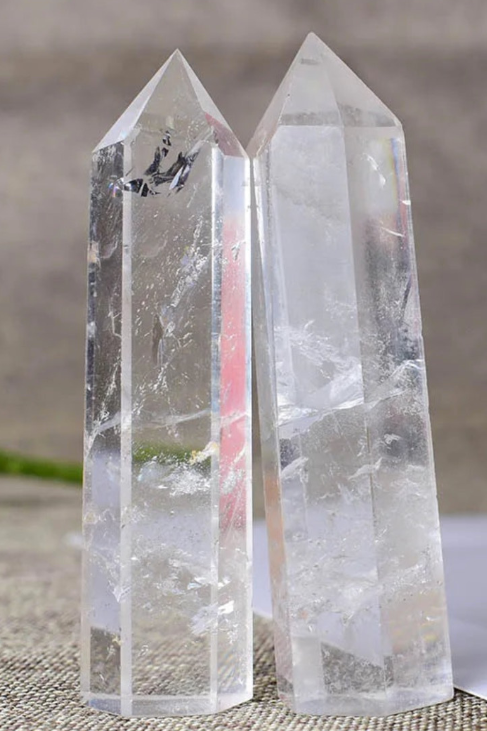 Natural Crystal Clear Quartz Crystal Point Wand