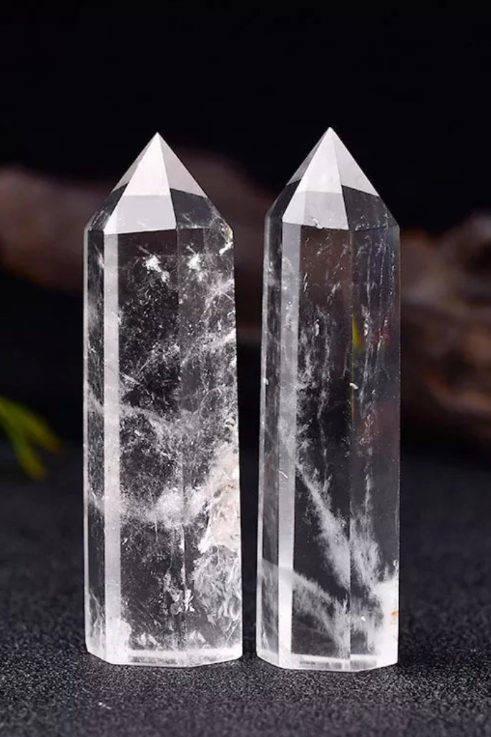 Natural Clear Quartz Tower