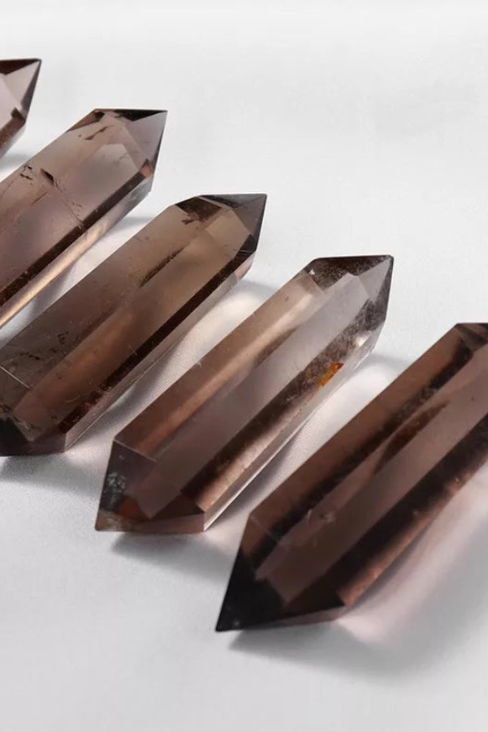 Natural Smokey Quartz Double Point