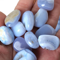 Natural Blue Chalcedony Tumble