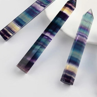 Natural Rainbow Fluorite Point