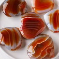 Natural Carnelian Heart Carving