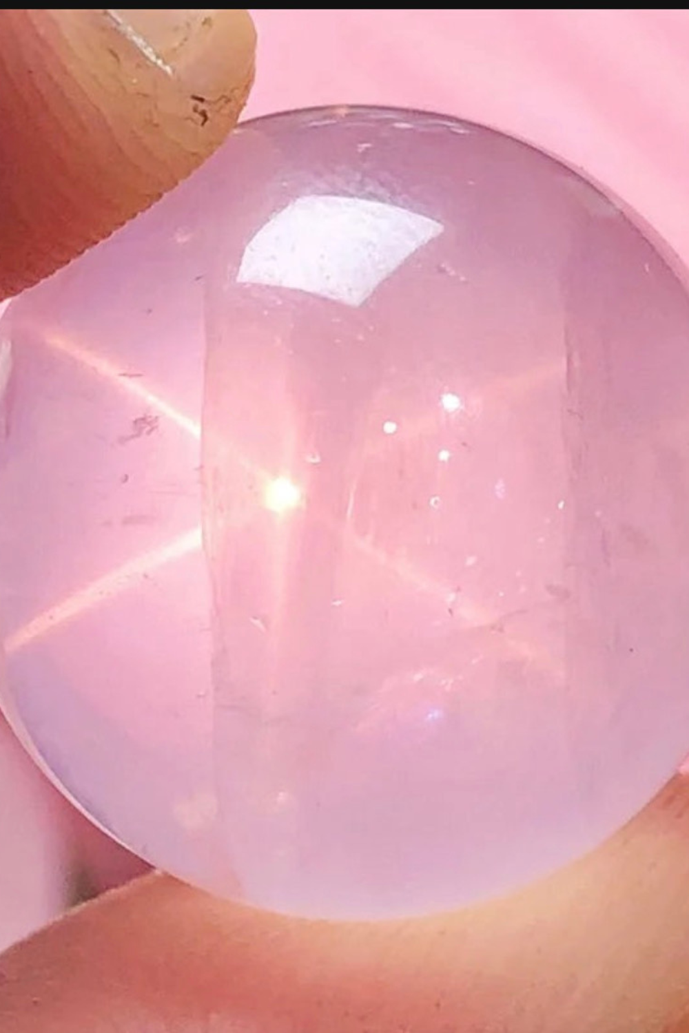 5pcs Natural Starlight Rose Quartz Sphere