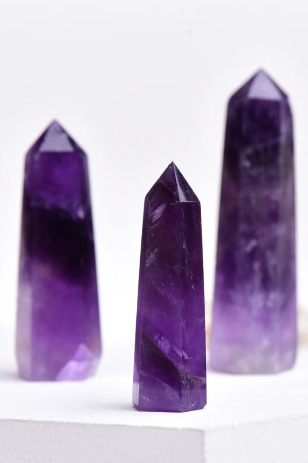 Natural Uruguay Dark Purple Amethyst Tower