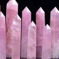 Big Natural Rose Quartz Tower