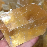 Natural Raw Iceland Yellow Calcite Specimen