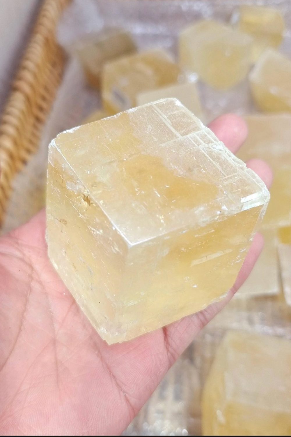 Natural Raw Yellow Calcite