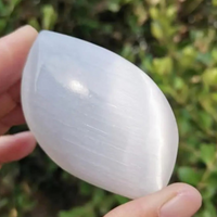 Natural Selenite Palm Stone