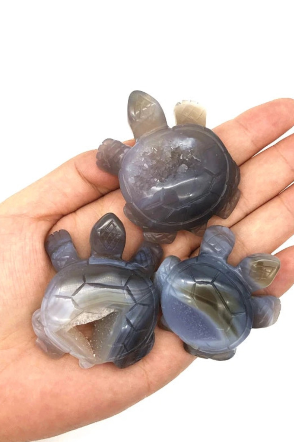 Natural Agate Turtle Carving