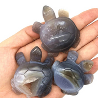 Natural Agate Turtle Carving