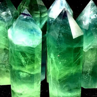 Natural Green Fluorite Tower