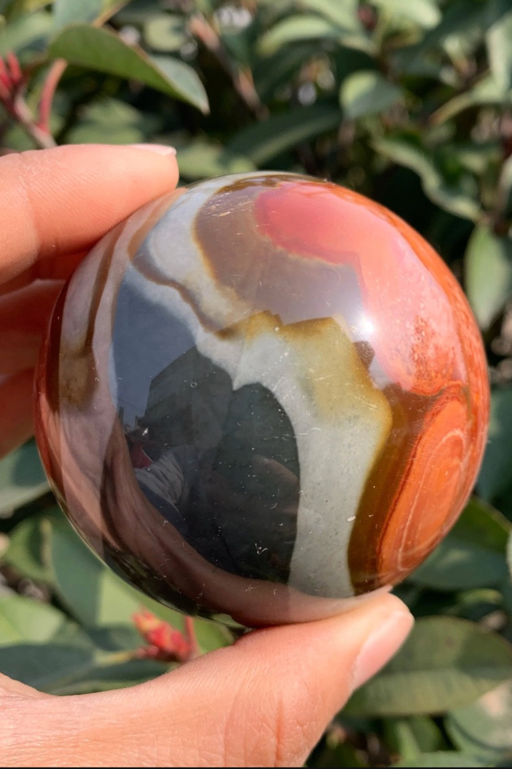 Natural Sea Jasper Sphere