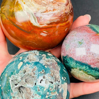 Natural Ocean Jasper Sphere