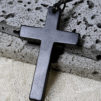 Natural Shungite Cross Pendant