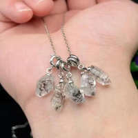 Natural Herkimer Diamond Quartz Pendant