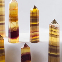 Natural Yellow Fluorite Tower