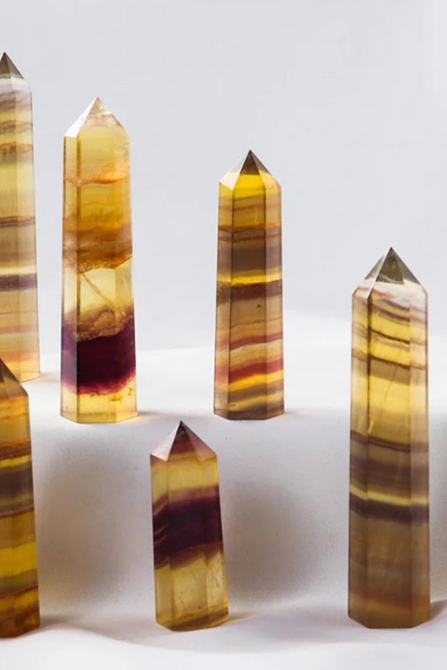 Natural Yellow Fluorite Tower