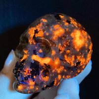 Natural Yooperlite Skull Carving