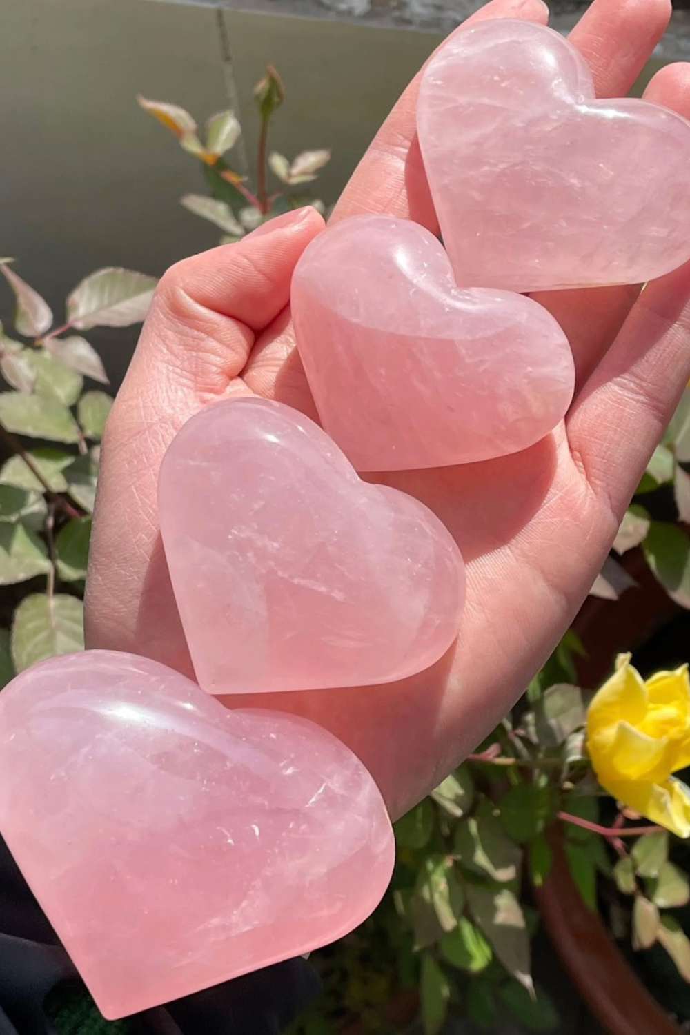 Natural Rose Quartz Heart