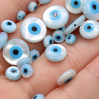 10PC 4/5/6/8/10mm Evil Eye Natural Shell Bead Supply