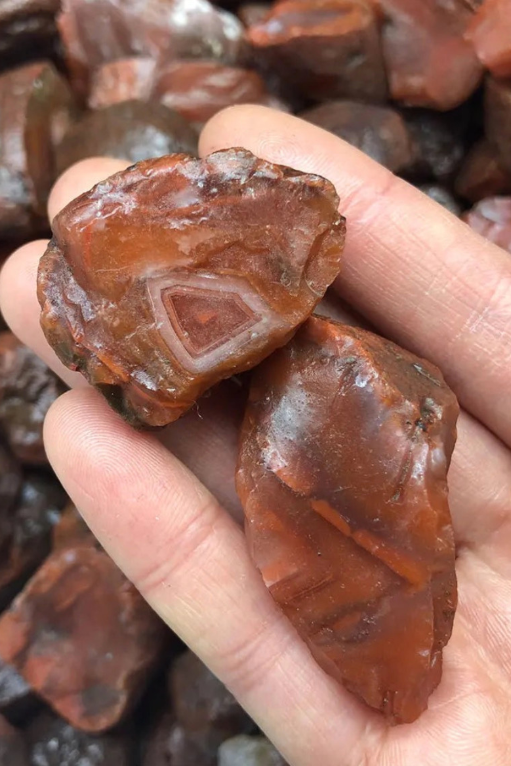 Natural Rough Raw Carnelian Stone